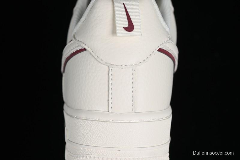 Nike Air Force 1 '07 Low Classic Burgundy Mini Swoosh Starry Sky Low-Top Casual Sneakers - MJ0319-025