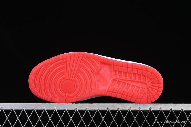 Nike Air Jordan 1 Low "White Black Gym Red" Retro Casual Sneakers - IB8971-106