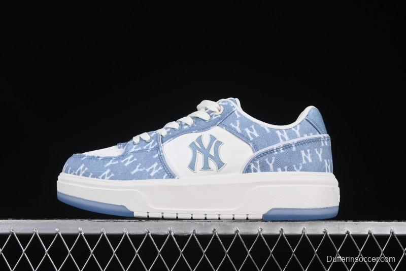 New York Yankees Chunky Liner Mid Denim Monogram Sandals with Thick Sole - 3ASXS015N50BLS