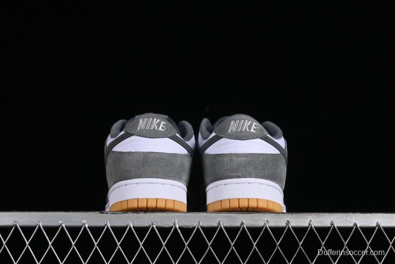 Nike Dunk Low SB Grey Gum Retro Skate Shoes with Suede Overlays - FV0389-100