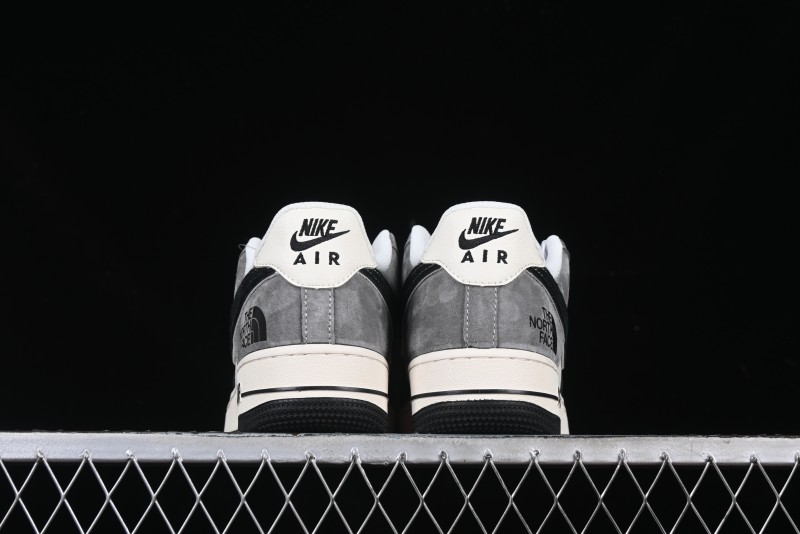 Nike Air Force 1'07 Low The North Face Collaboration Black Beige Grey Casual Sneakers - XZ6188-976