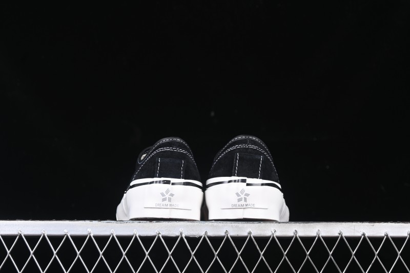 Kamiya Vulcanize Sneaker 23AW High-End Line Mihara Yasuhiro Dissolve Black White Suede Casual Low-Top Canvas Shoes - M.C3