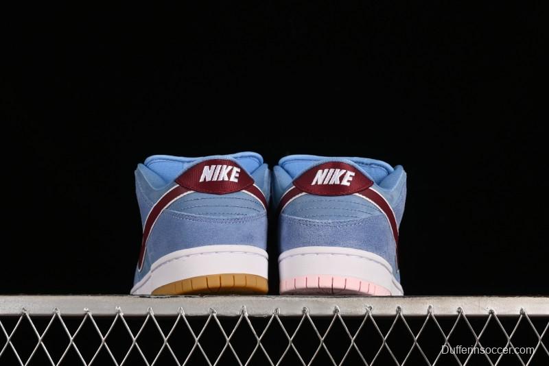 Nike SB Dunk Low "Phillies" Suede Casual Skate Shoes - DQ4040-400