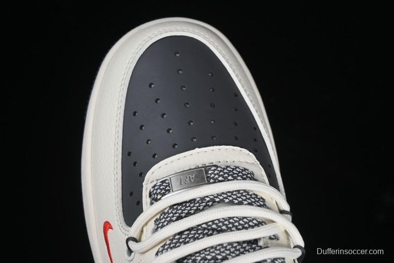 Nike Air Force 1 '07 Low UN Collaboration White Blue Lace-Up Casual Sneakers - SJ1198-103