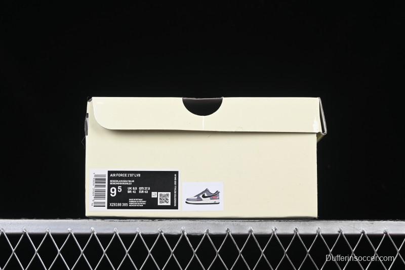 Nike Air Force 1 '07 Low Supreme Collaboration Sneakers in Blue Grey - XZ6188-385