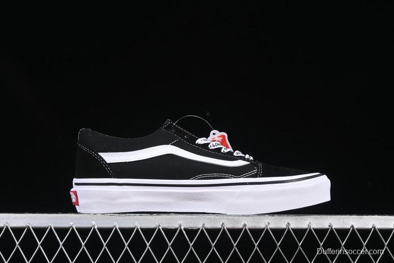 Vans Premium Old Skool Classic Black & White Low-Top Skate Shoes - VN000ZD4Y28