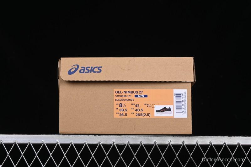 Asics Gel-Nimbus 27 Retro Breathable Casual Shoes Cushioned Men's Durable Running Shoes - 1011B958-101