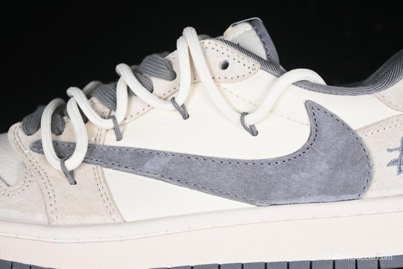 Nike Travis Scott x Fragment Design x Air Jordan 1 Low OG SP AJ1 Stussy Collaboration - DM9288-004