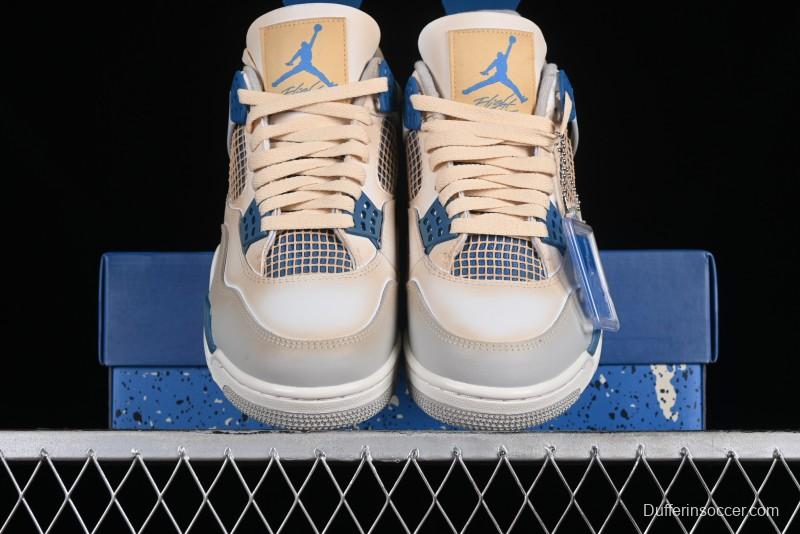 Nike Air Jordan 4 Retro Basketball Shoes Blastoise Collaboration - 308797-105