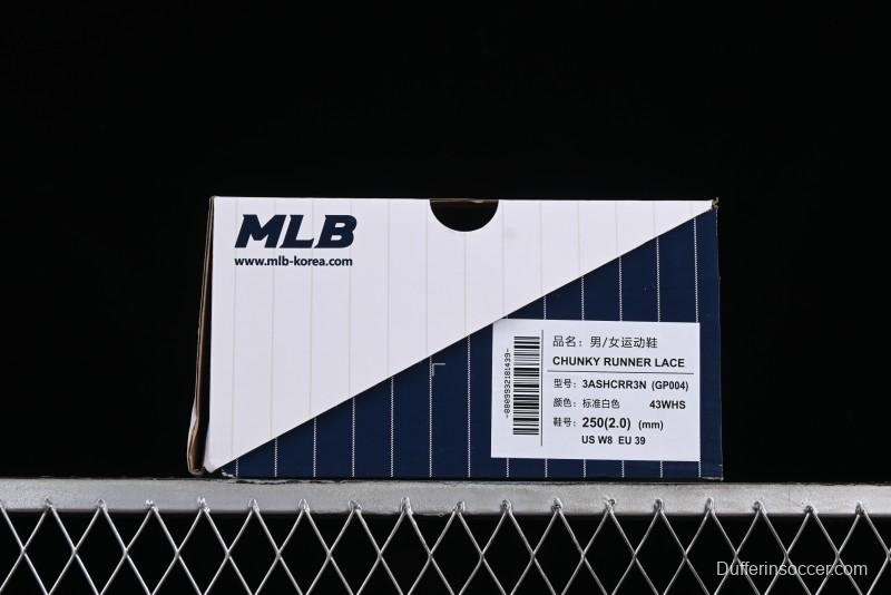 New York Yankees Chunky Runner Basic Lace-Up Lightweight Casual Sneakers - 3ASHCRR3N43WHS