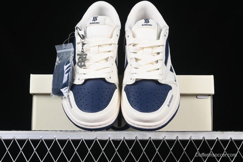 Nike Travis Scott x Fragment Design x Air Jordan 1 Low OG SP AJ1 Burberry Collaboration - BB6588-312