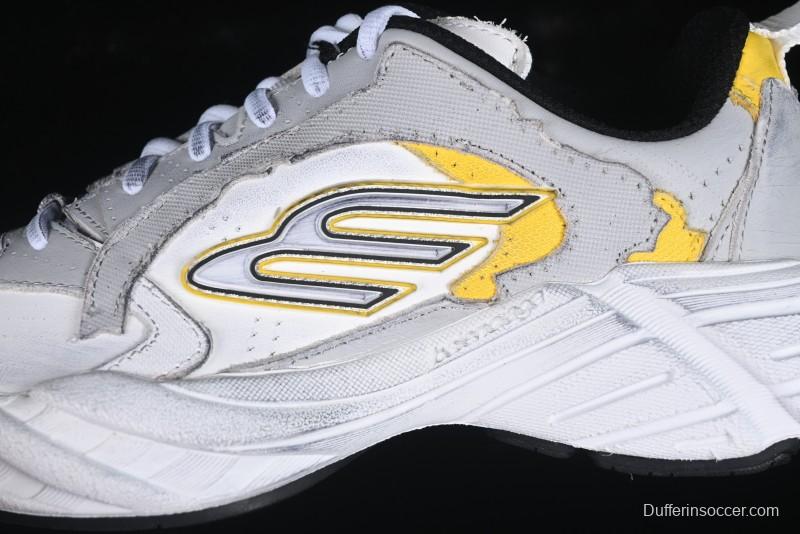 Balenciaga Monday Calf Leather Round Toe Lace-Up Low-Top Casual Shoes - WDWTS1971