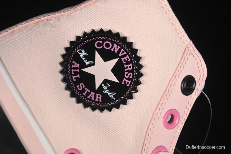 Converse Chuck 70 High Top Platform Sneakers in Pink Color Block Design - A14825C