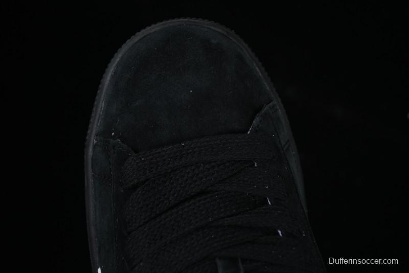 PUMA Suede XL Classic Men's Sneakers - Black with Metallic Silver Accents