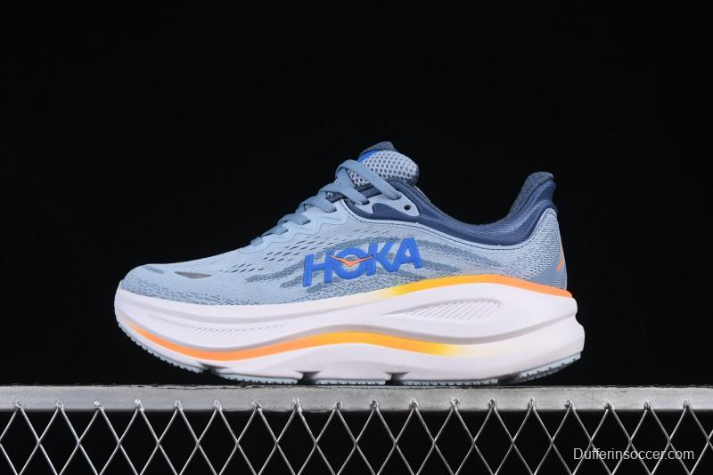 HOKA ONE ONE Bondi 9 Cushioned Running Shoes with Soft EVA Midsole - 1162013 DNP