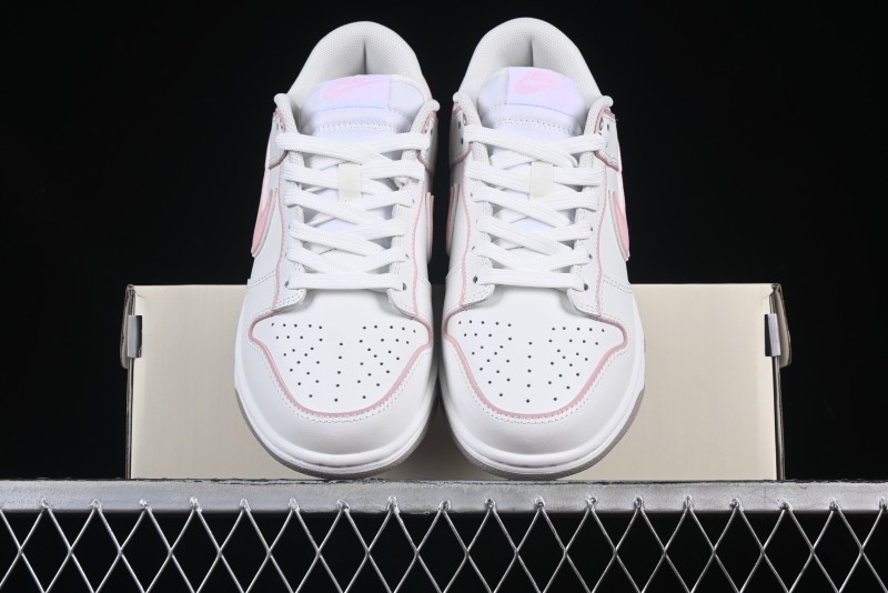 Nike SB Dunk Low Anniversary Premium Custom White Pink Low-Top Casual Skate Shoes - WP0212-013