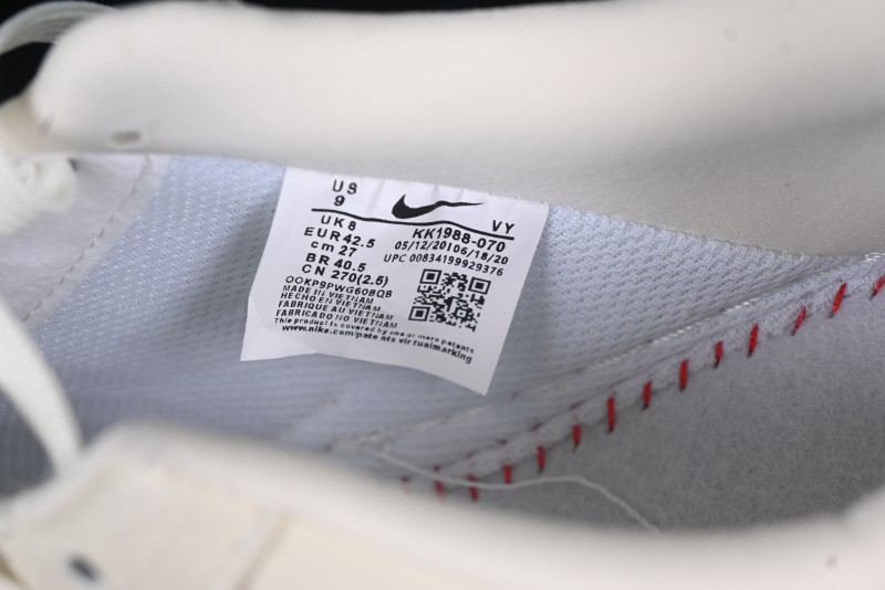 Nike Air Force 1'07 Low Supreme Collaboration Rice Wine Red Casual Sneakers - KK1988-070