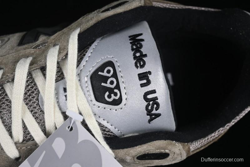 New Balance Made In USA M993 Series Classic Retro Casual Running Shoes with Heritage Design - U993JJ