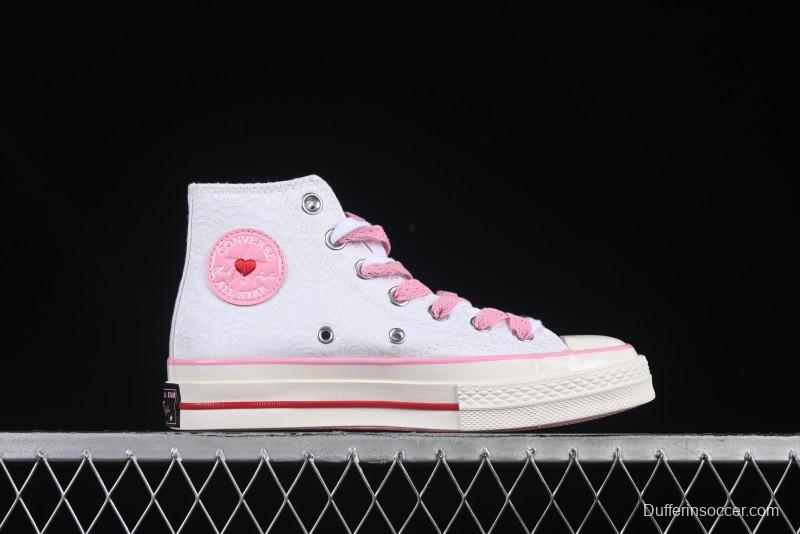 Converse Chuck 70 Valentine's Day Rose High Top Casual Sneakers - A14798C