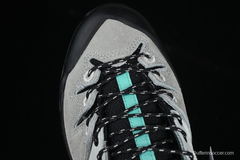 Salomon x Contragrip All-Terrain Hiking Shoes - Lightweight Gray with Black & Teal Accents