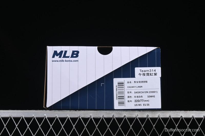 NY Yankees Black Leather Sneakers with Bold Pink Logo