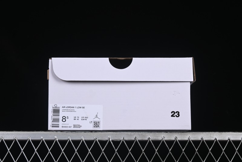 Nike Air Jordan 1 Low "Hydrogen Blue" Casual Sneakers with Retro Design - IB4003-407