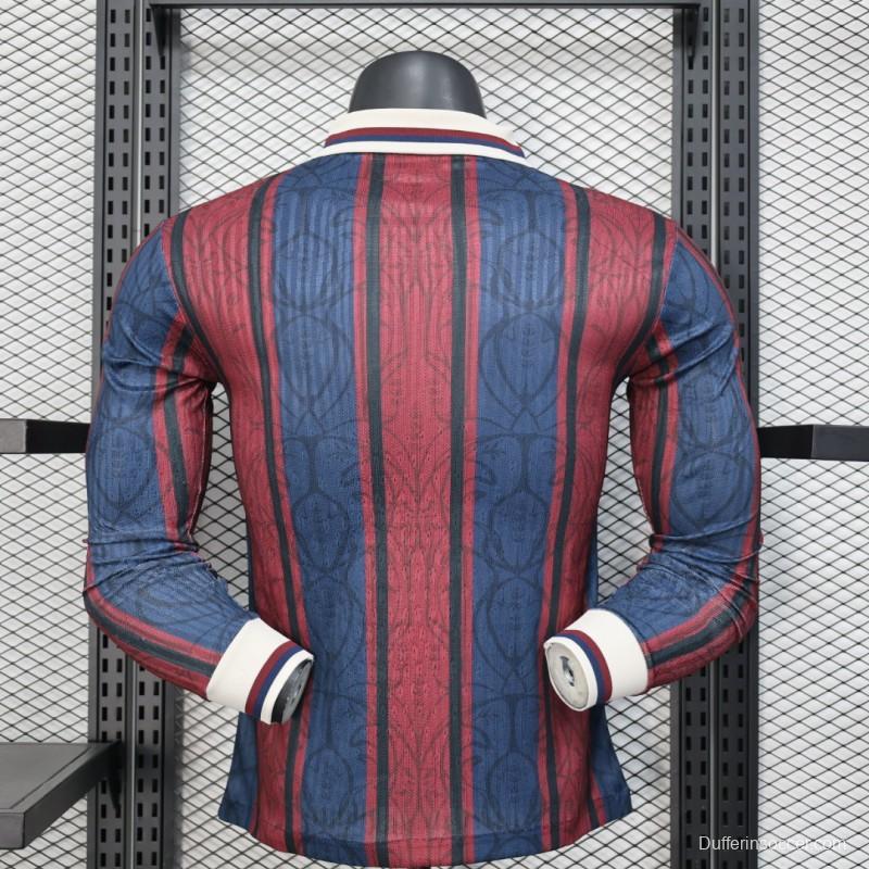 Player Version 25/26 Modernist FC Barcelona Polo Long Sleeve Jersey