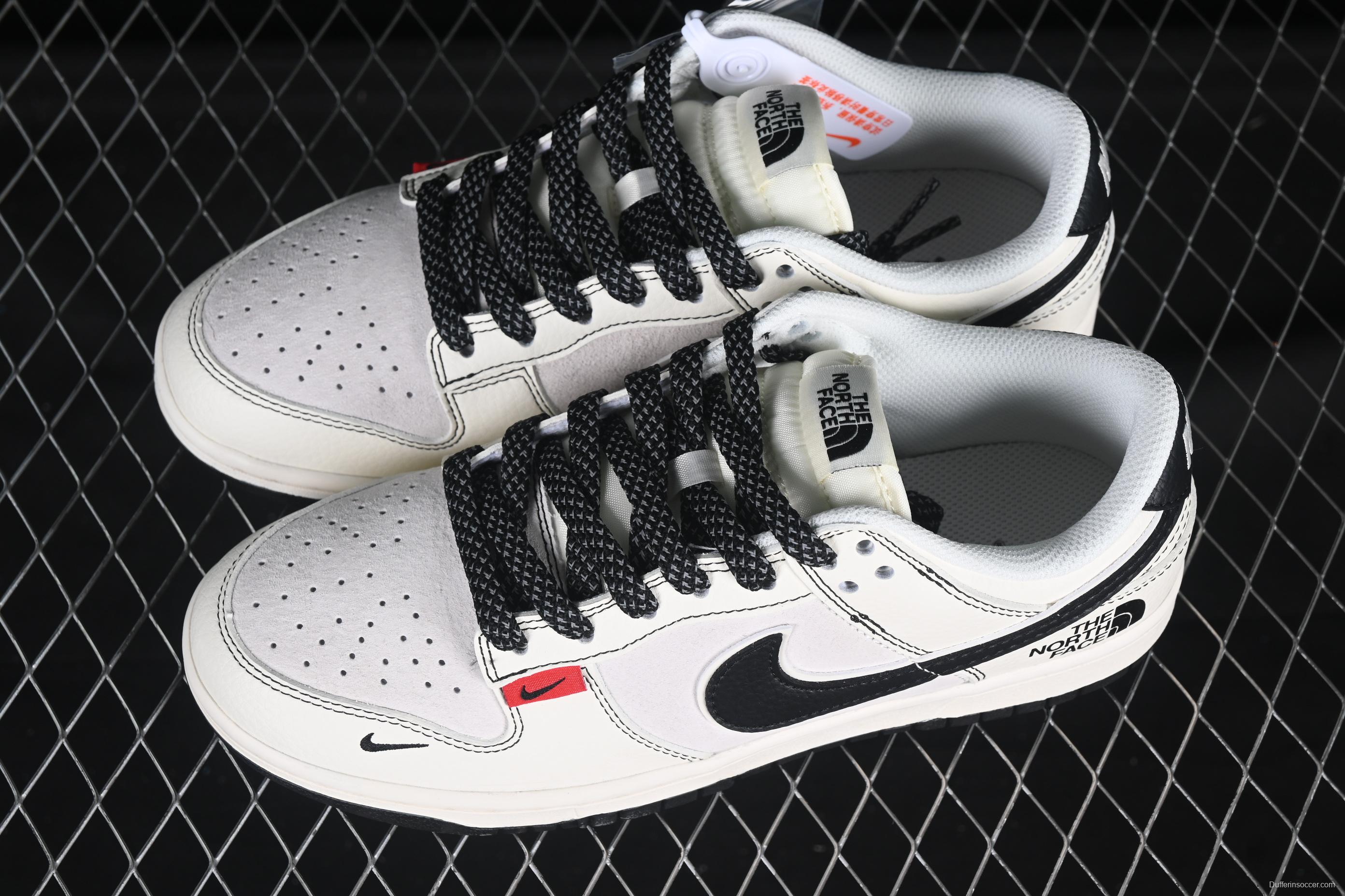 Nike SB Dunk Low The North Face Collaboration Beige Black Red Tab Low-Top Skateboarding Shoes - BB7518-016
