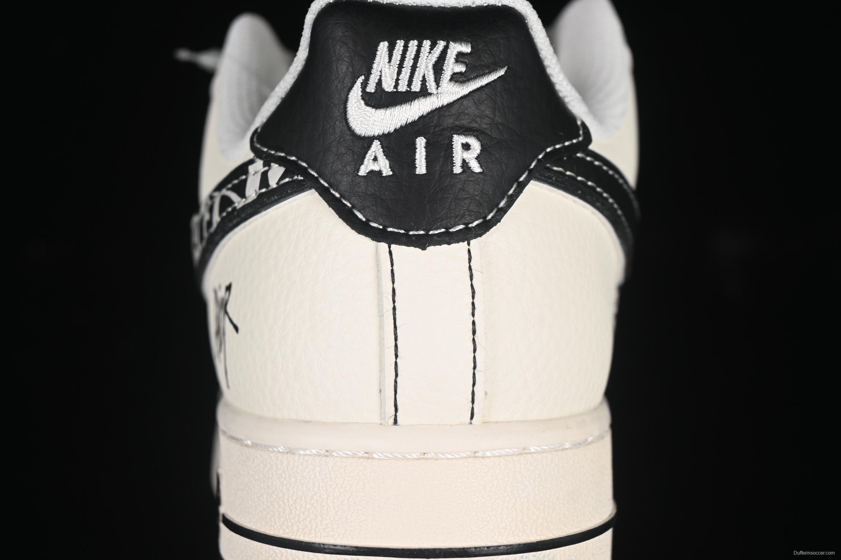 Nike Air Force 1 '07 Low Dior Collaboration Two-Tone Dior Swoosh Casual Sneakers - XS1958-544