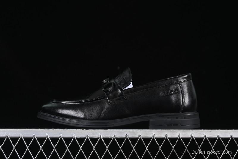 ECCO London Collection Slip-On Business Men's Leather Shoes with Wide Toe Box and Cushioned Sole - 61160801001