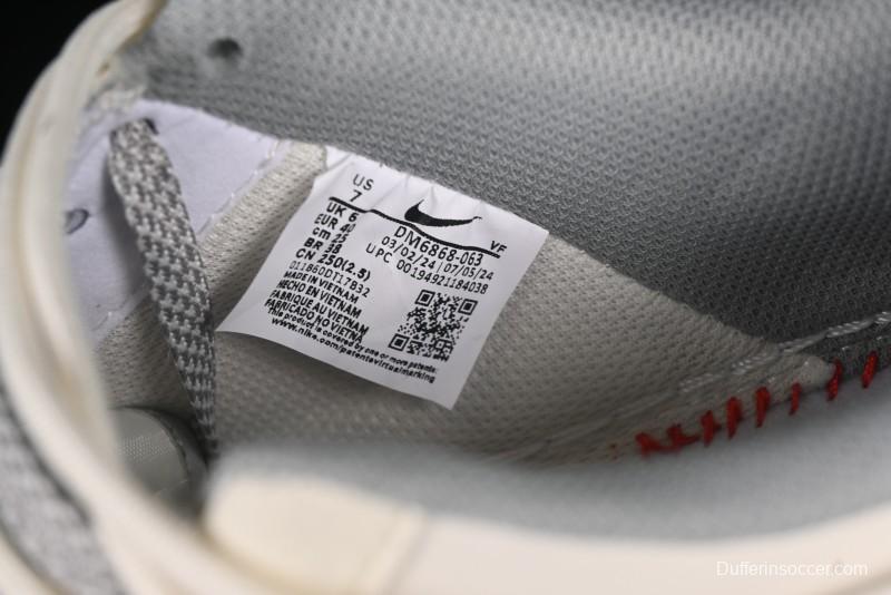 Nike Air Force 1 '07 Low LV Collaboration Two-Tone Grey Pattern Lace-Up Casual Sneakers - DM6868-063