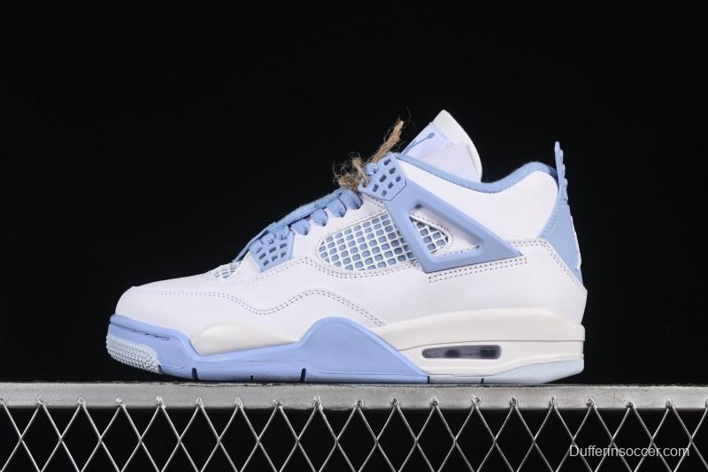 Nike Air Jordan 4 Retro "Forget Me Not" Mothers Day Sneakers with Floral Accents - HV0823-100