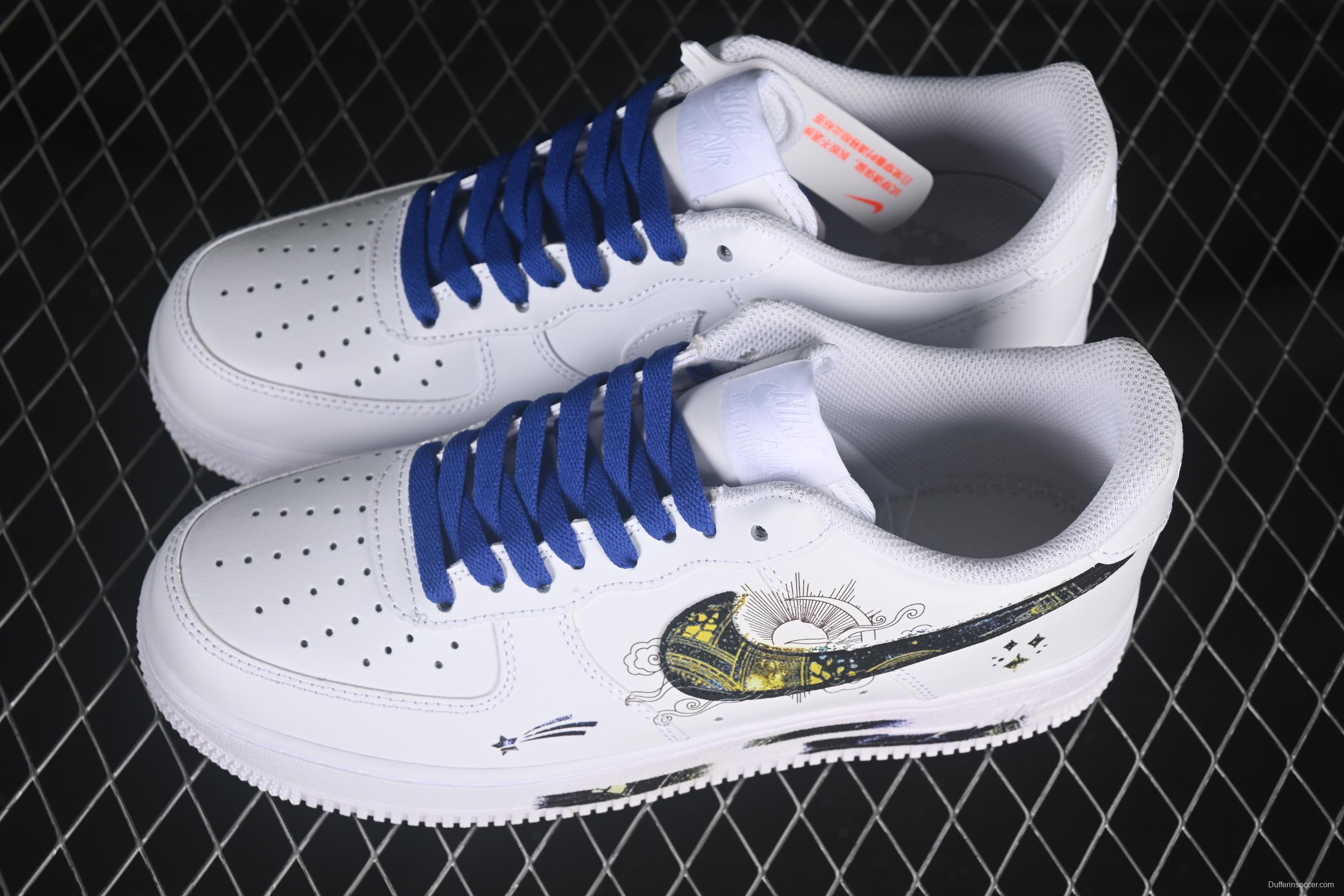 Nike Air Force 1'07 Low Zodiac Series Casual Sneakers with Full-Length Air Cushion - ZH0316-069