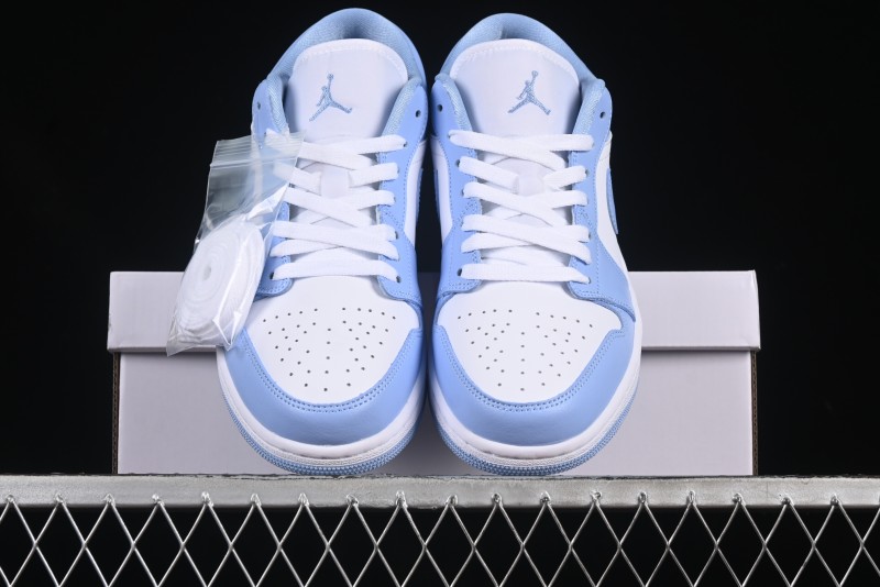 Nike Air Jordan 1 Low AJ1 White Blue Casual Sneakers - DC0774-142