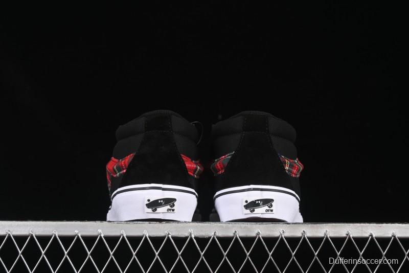 Vans Sk8-Mid Anaheim Collection Scottish Plaid Casual Low-Top Canvas Shoes - VN0A4UWIVNE