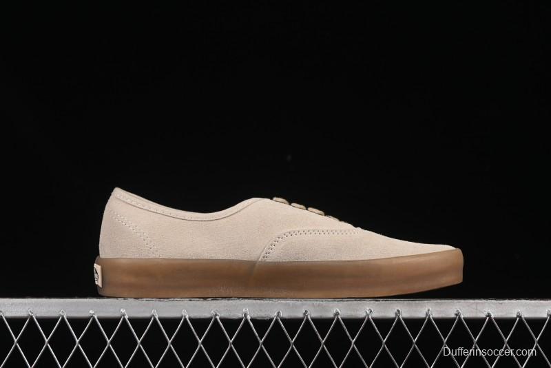 Vans Premium Authentic Suede Retro Sneakers with Translucent Rubber Sole - VN000CRQBYS