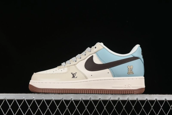Nike Air Force 1 '07 Low LV Collaboration Summer Blue Casual Sneakers - JJ2508-702
