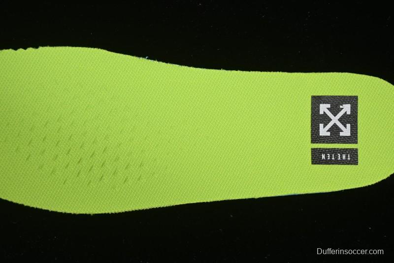 Nike Off White x Air Force 1 Low OW Collaboration Transparent Yellow Sneakers - AO4606-700