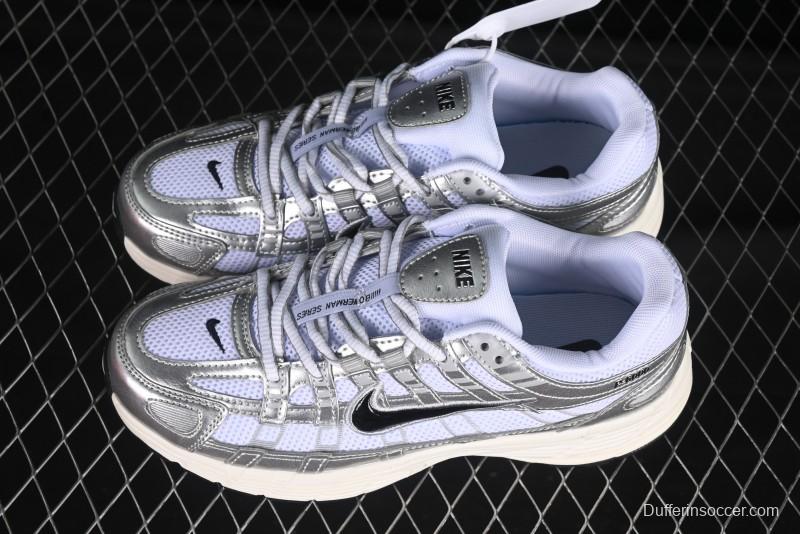 Nike P-6000 Prm Retro Casual Sneakers with Lightweight Design - CD6404-105