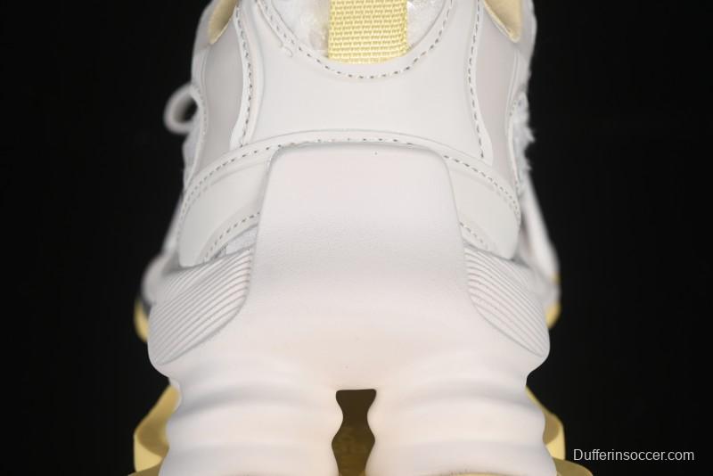 GG-CC Star Same Style Lace-up Hollow Out Dad Shoes with 5cm Height Increasing Sole - G25U9988