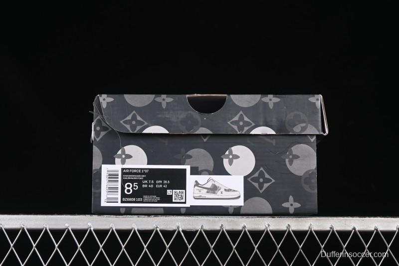 Nike Air Force 1 '07 Low LV Collaboration Cream Black Casual Sneakers - BZ6808-103