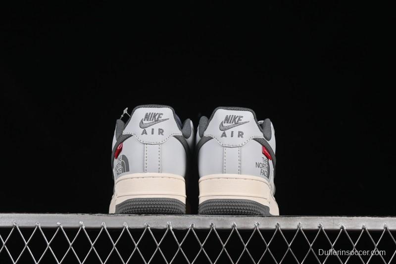 Nike Air Force 1'07 Low The North Face Collaboration Grey Multi-Tone Casual Sneakers - JJ2508-715