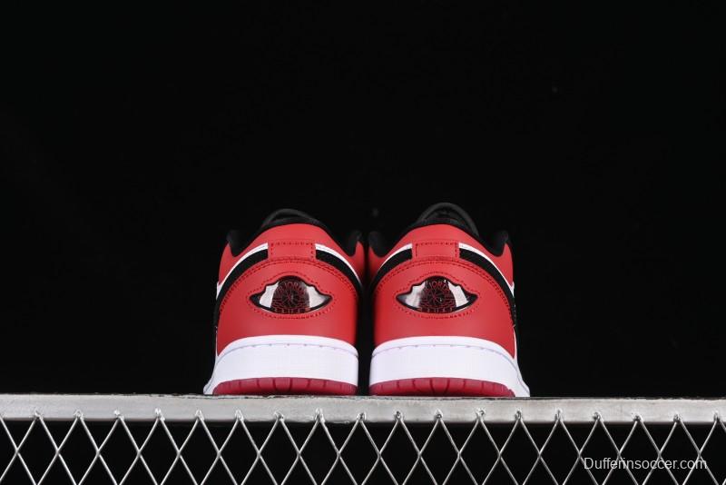 Nike Air Jordan 1 Low "White Black Gym Red" Retro Casual Sneakers - IB8971-106
