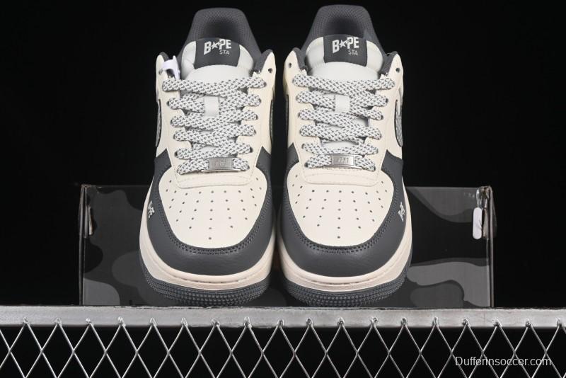 Nike Air Force 1 '07 Low Bape Collaboration Star Swoosh Casual Sneakers - XS1958-570