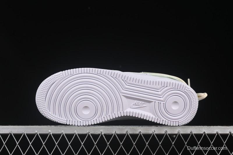 Nike Air Force 1'07 Low "Green Love" 520 Limited Edition Casual Sneakers with Small Green Heart Design - DH2920-111