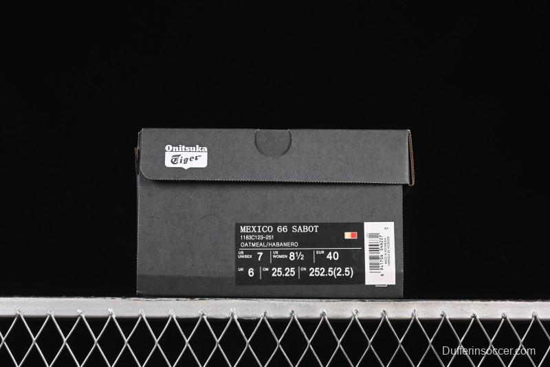 Onitsuka Tiger Mexico 66 Sabot Slip-On Sneakers with Breathable Mesh Upper - 1183C123-251