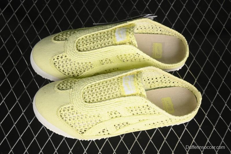 Onitsuka Tiger Mexico 66 Sabot Slip-On Sneakers with Breathable Mesh Upper - 1183A707-750