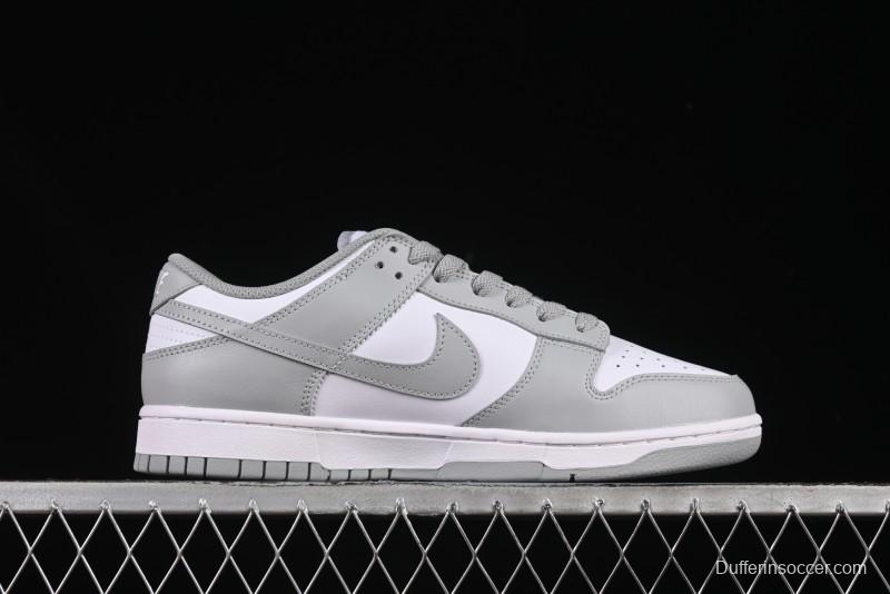 Nike SB Dunk Low White Grey Low-Top Casual Skate Shoes - HF5441-105