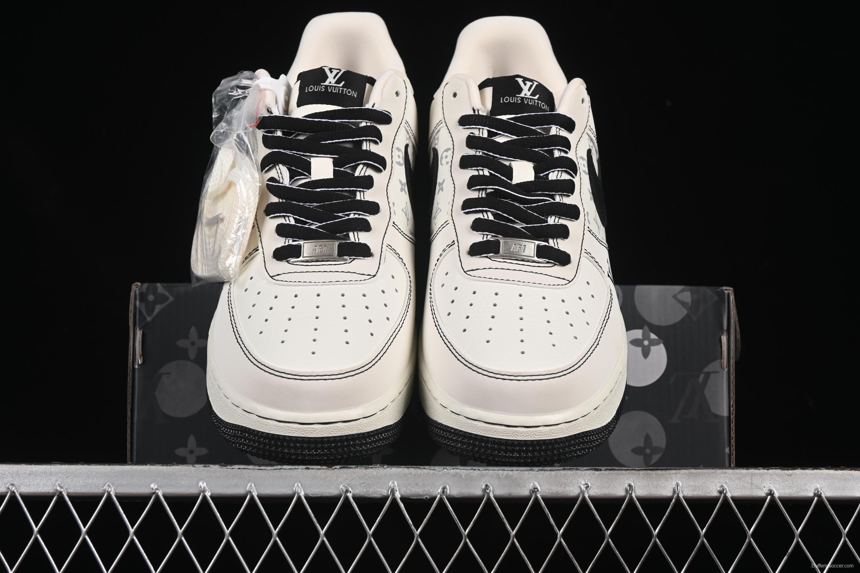 Nike Air Force 1 '07 Low LV Collaboration White Black Casual Sneakers - BZ6808-102