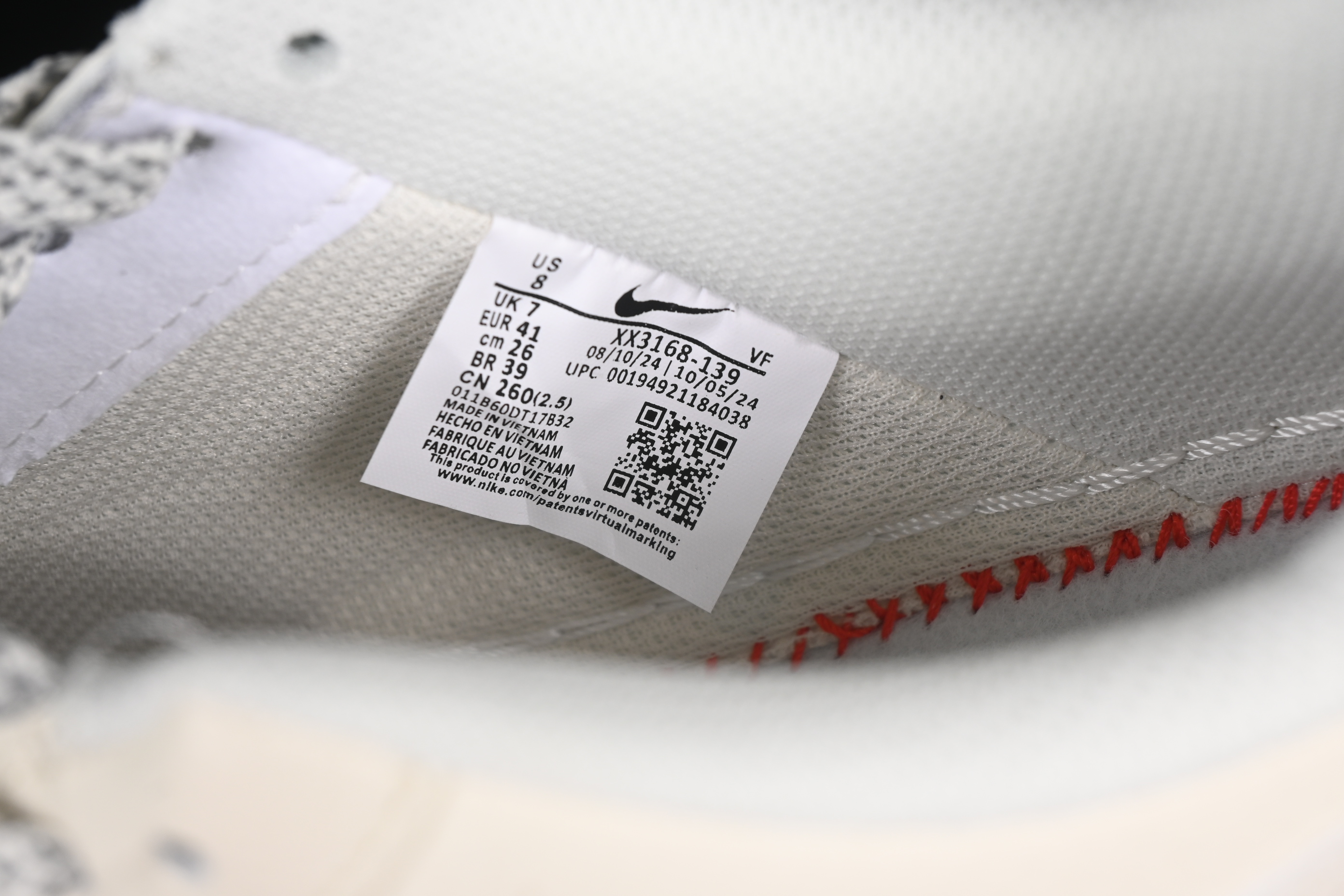 Nike Air Force 1'07 Low LV Collaboration Off-White Black Sole Casual Sneakers - XX3168-139